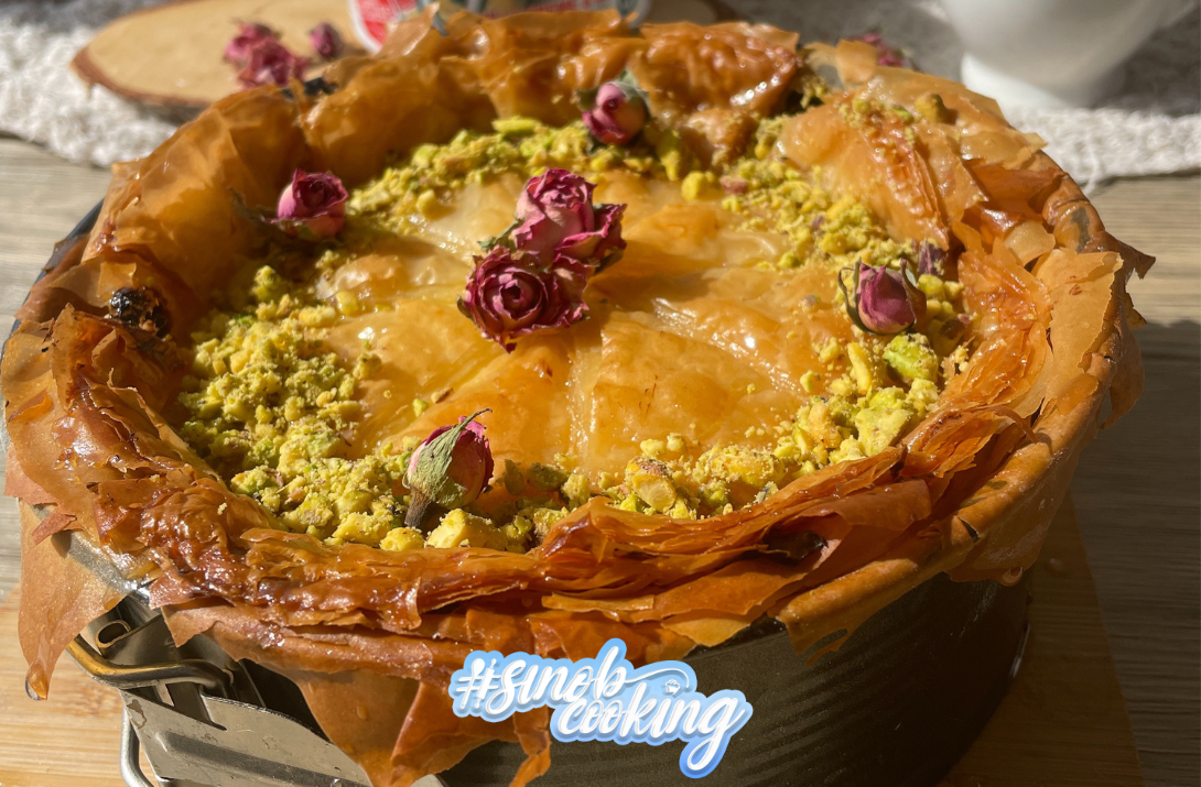 Zuckerreduzierter Baklava-Cheesecake