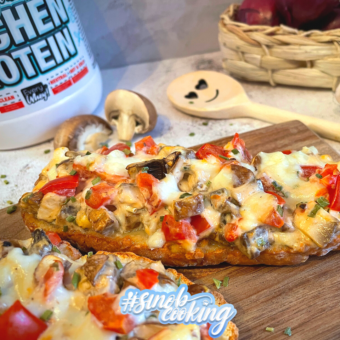 Protein-Bistro-Baguettes mit Champignons