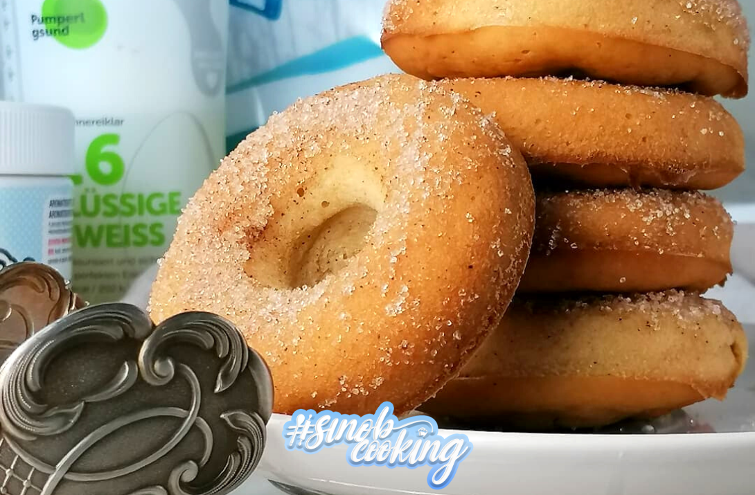Zimt-Zucker-Protein-Donuts