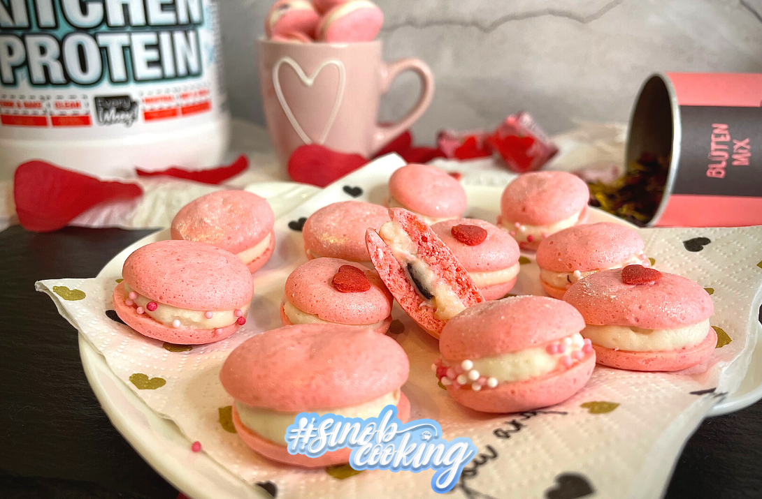 Pinke High-Protein-Macarons