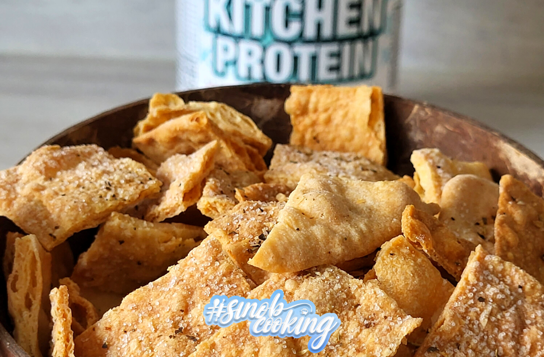 Salzige Protein-Kräcker