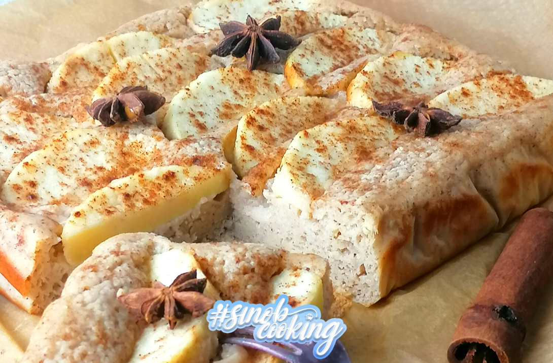 Apfel-Zimt-Blondies