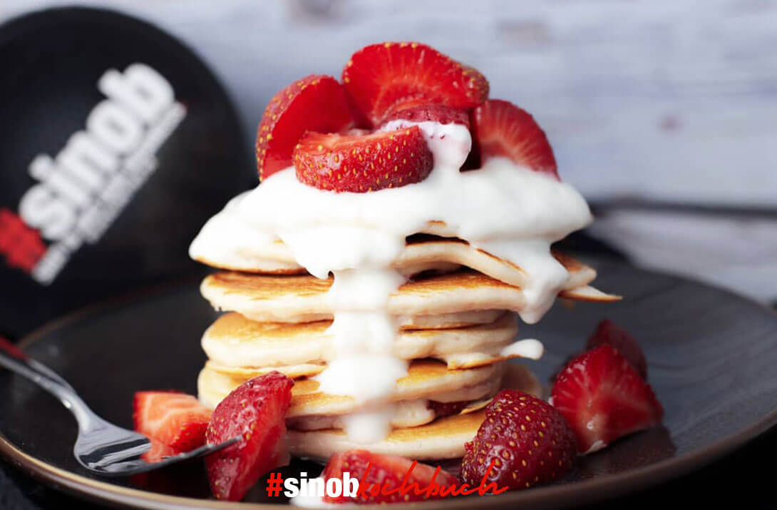 Double Strawberry Pancakes