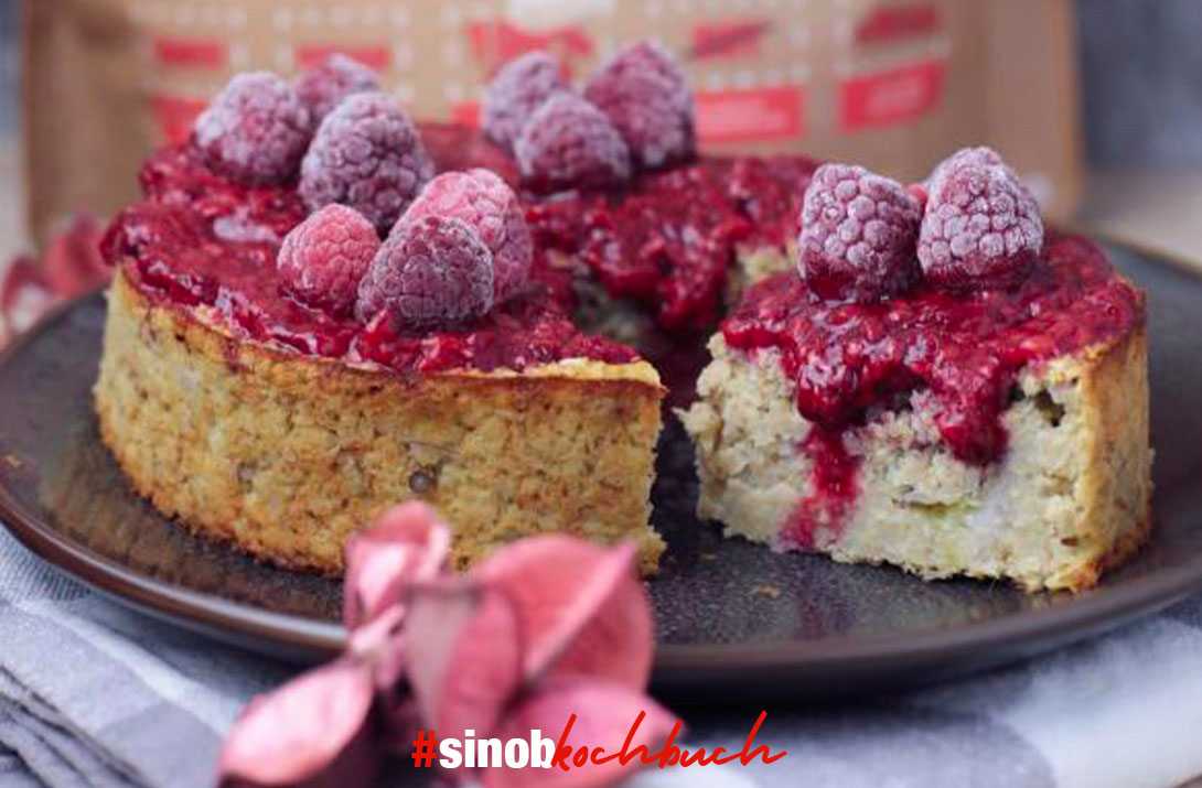 Veganer Bananen-Himbeer Kuchen