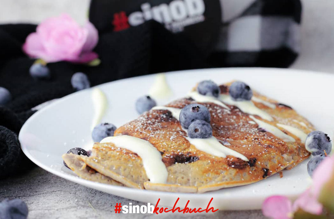 Blaubeer-Protein-Pfannkuchen