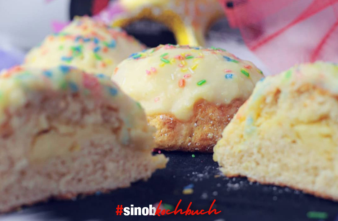 Pudding-Protein-Krapfen