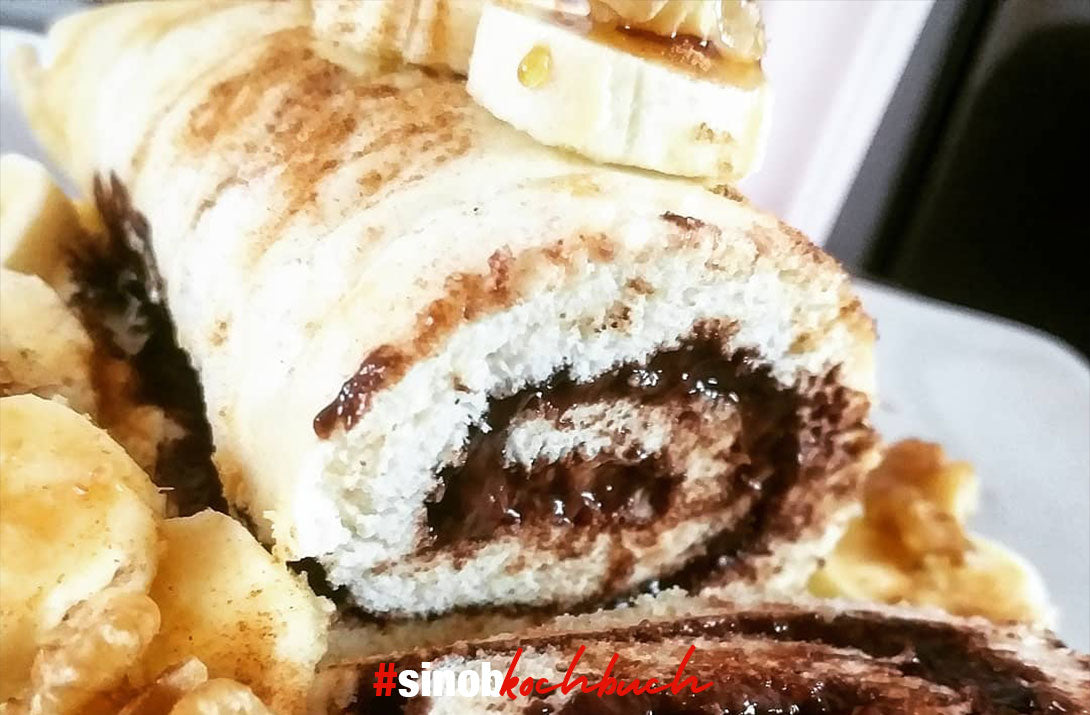 Protein-Nutella-Biskuitrolle