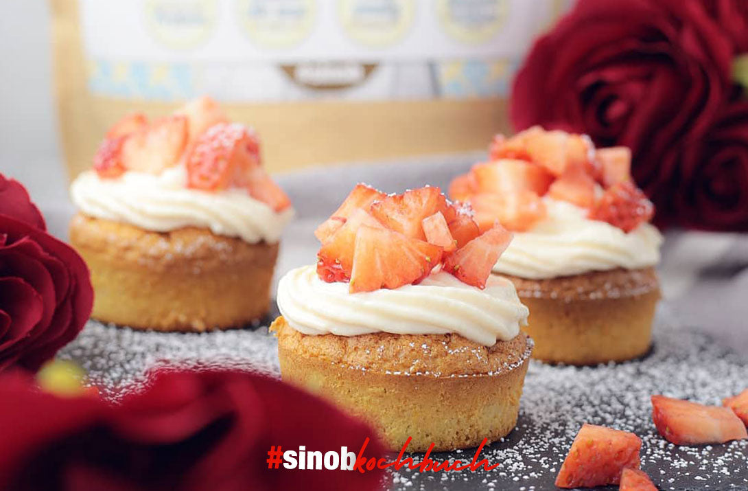 Strawberry-Cheesecake-Törtchen