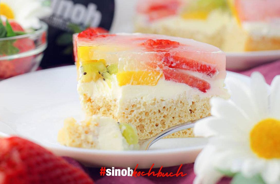 Obst-Joghurt-Schnitte