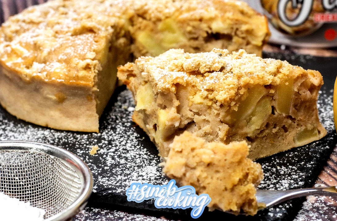 Schneller Apfel Zimt Kuchen mit Streusel