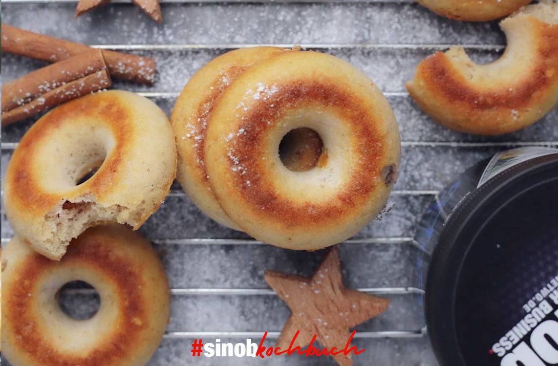 Pflaumen-Spekulatius-Zimt-Donuts