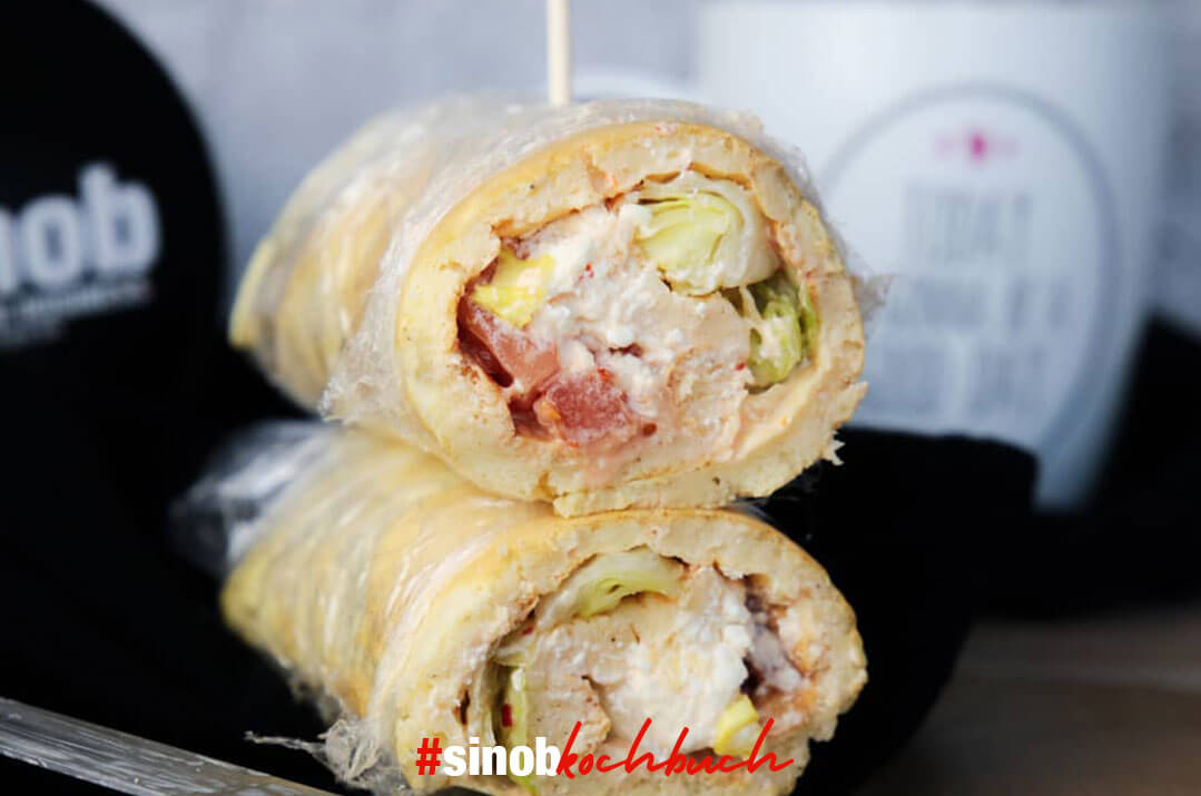 Herzhafter Protein-Wrap