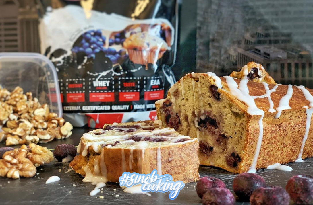 Blueberry-Muffin-Protein-Brot