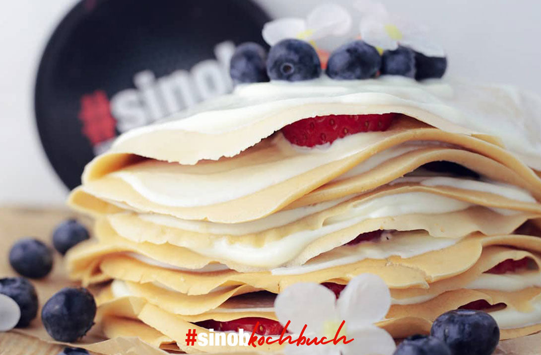 Milchreis-Zimt-Crêpes-Torte