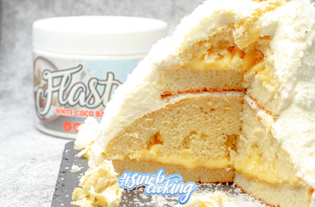 Kokos-Mandel-Kuppeltorte