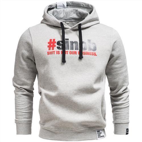 Hoodie #sinob grau