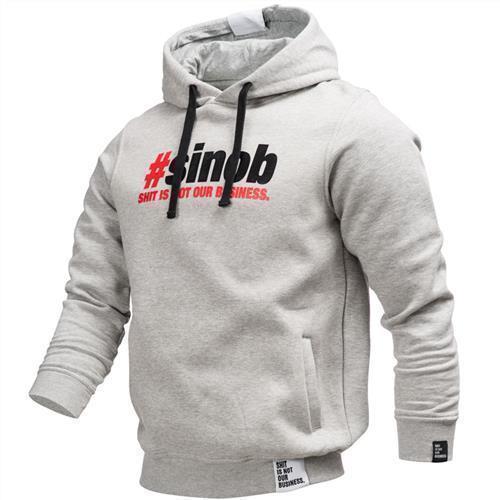 Hoodie #sinob grau