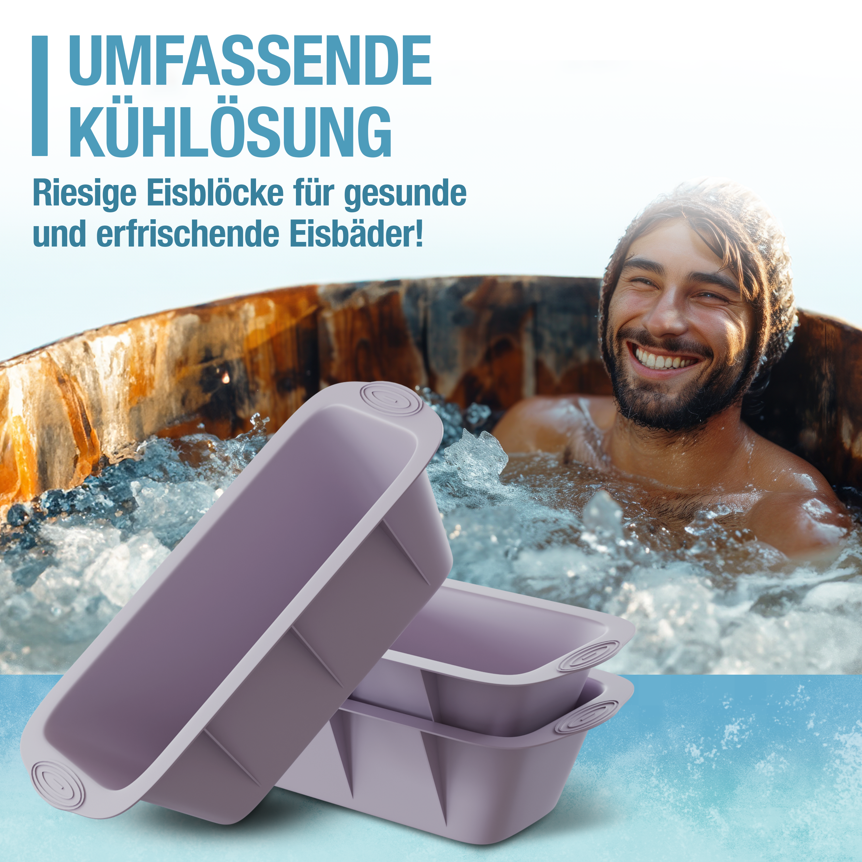 EiskaltGesund Eisbad Eisform (1x ca. 1kg Eis)
