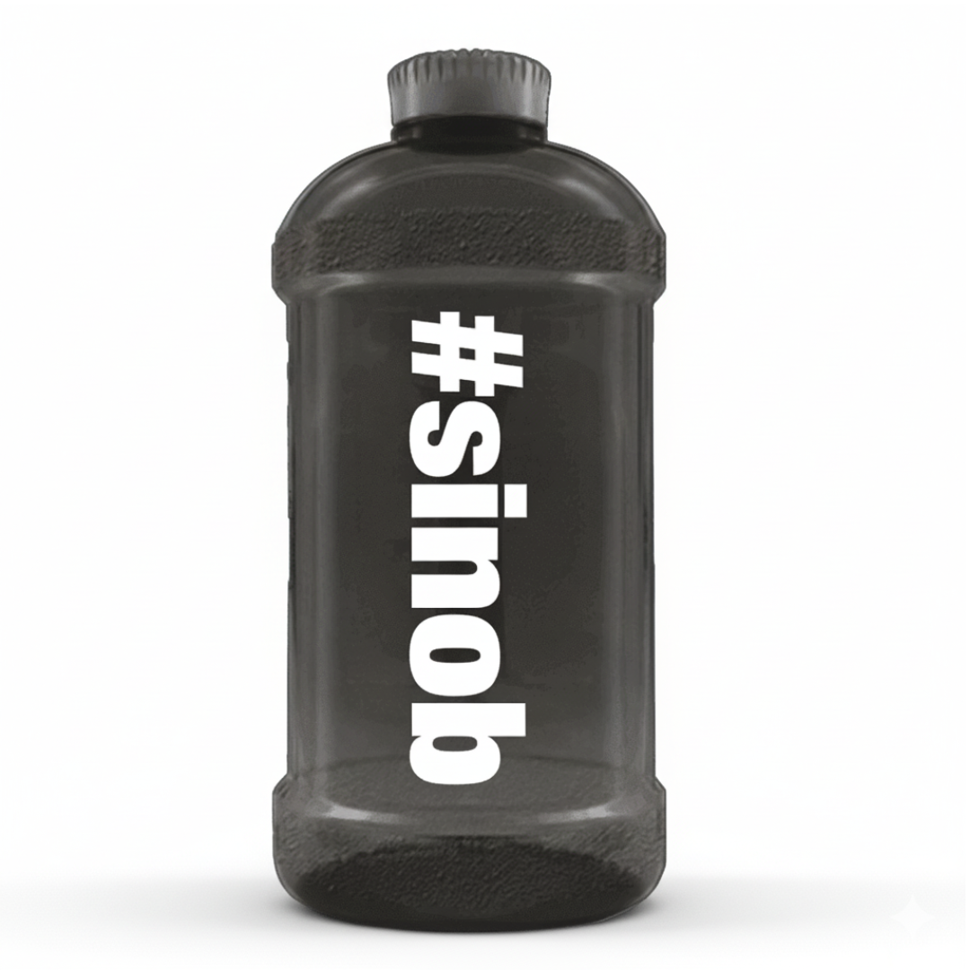 Waterjug 2200ml schwarz mit #sinob Logo