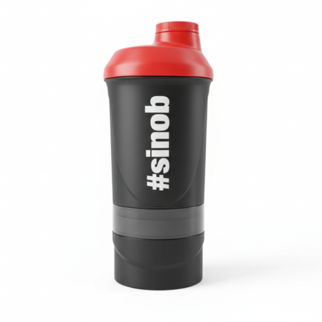 #sinob Wave Shaker 600 ml + 200 ml + 150 ml Storage-Kammern