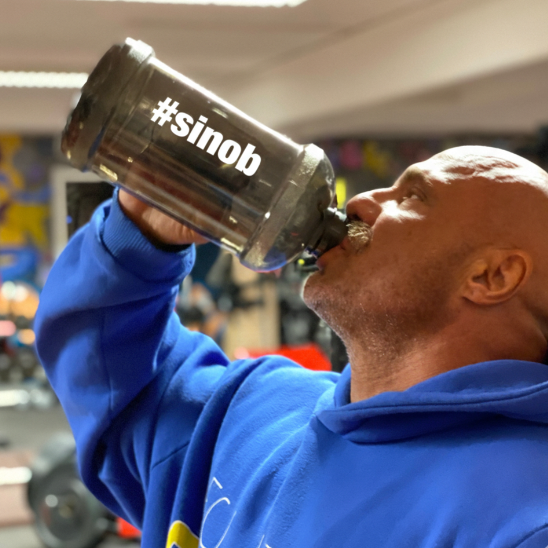 Waterjug 2200ml schwarz mit #sinob Logo