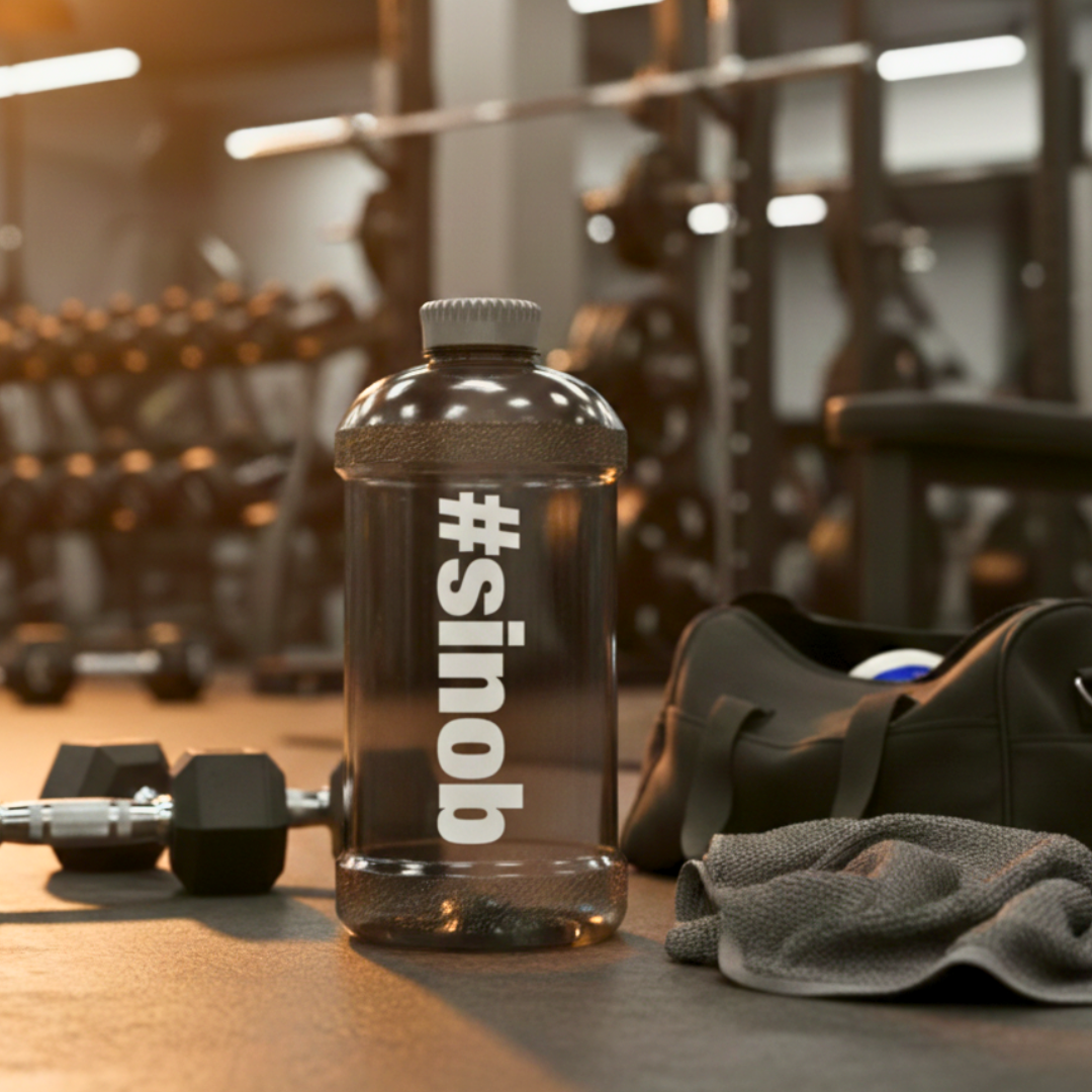 Waterjug 2200ml schwarz mit #sinob Logo