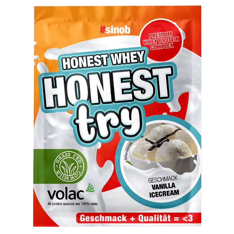 Honest Whey+ Try 30 g Proben
