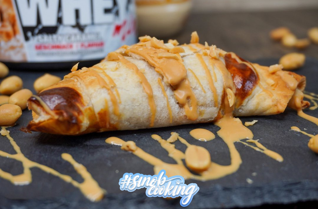 Kalorienarme Peanutnutbutter-Caramel-Croissants