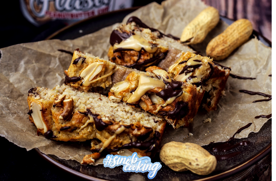Peanutbutter-Brezel-Bananabread