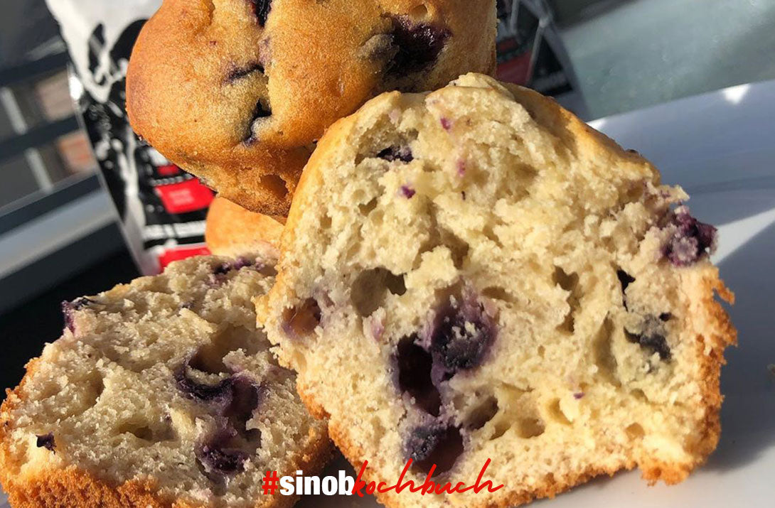 Dinkel-Protein-Blaubeer-Muffins