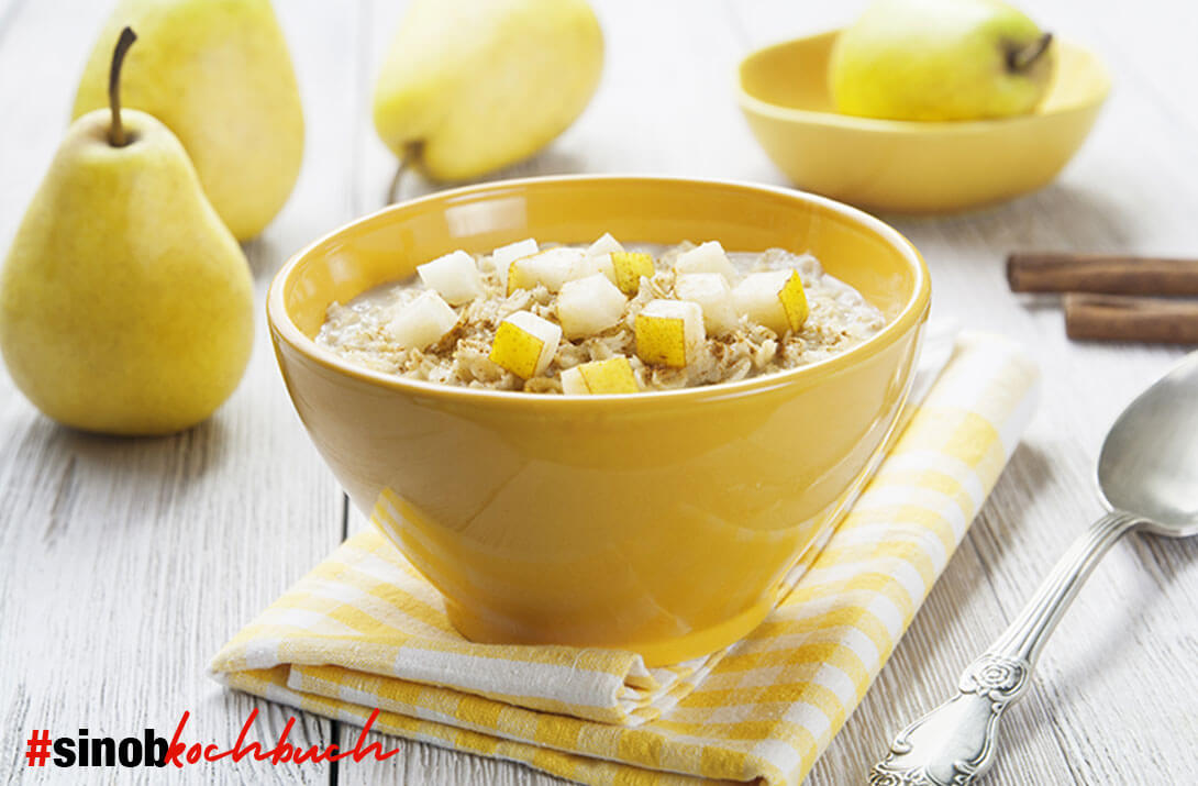 Birnen-Zimt-Porridge