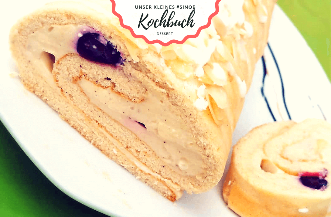 Bienenstich-Protein-Biskuitrolle