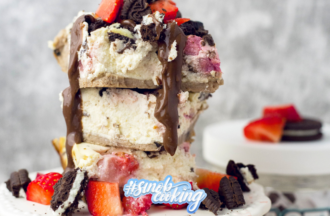 Cremiger Strawberry-Protein-Cheesecake