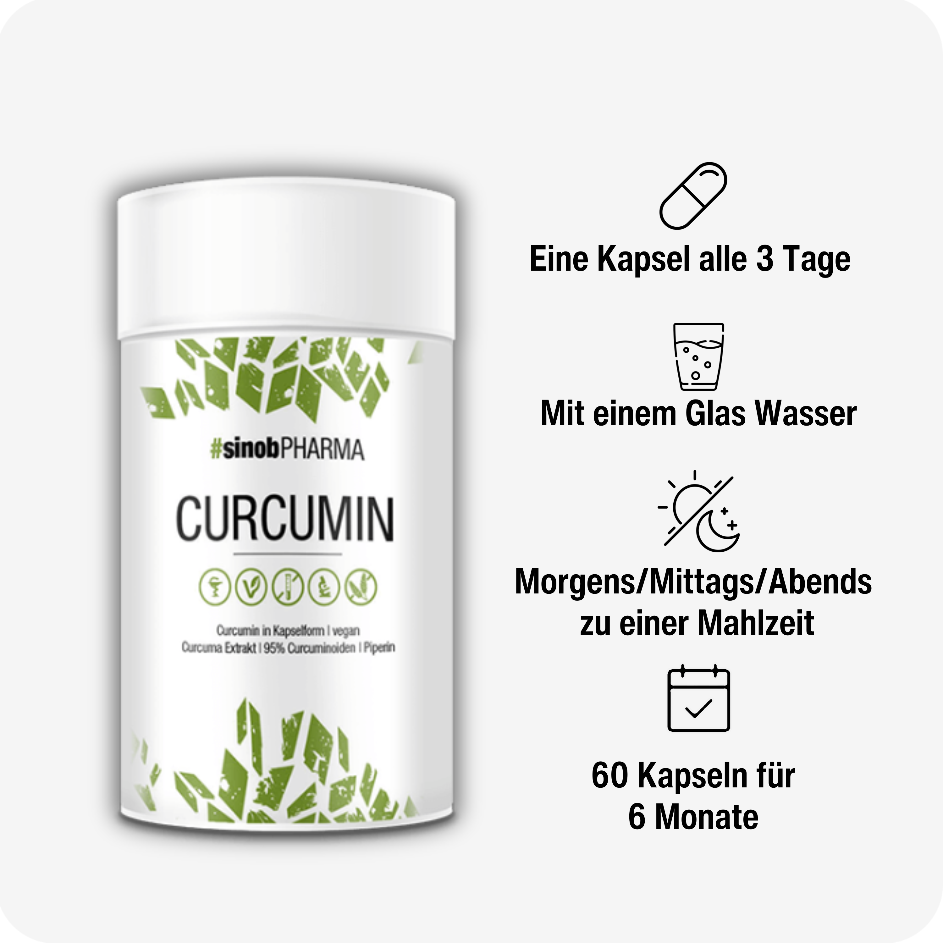 Curcumin 95% - 60 vegane Kapseln