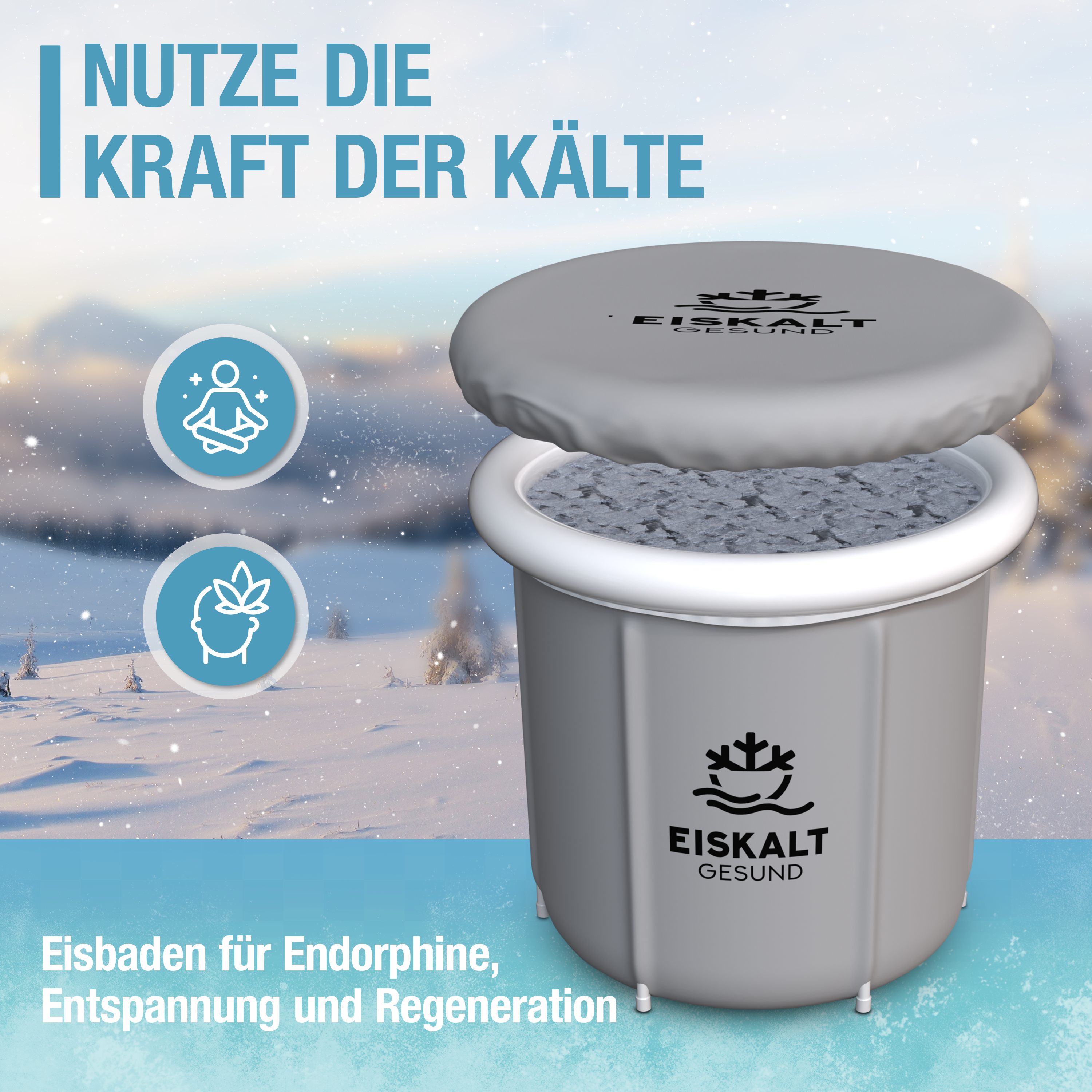 EiskaltGesund Eisbad Easy 250 Liter Kompakt