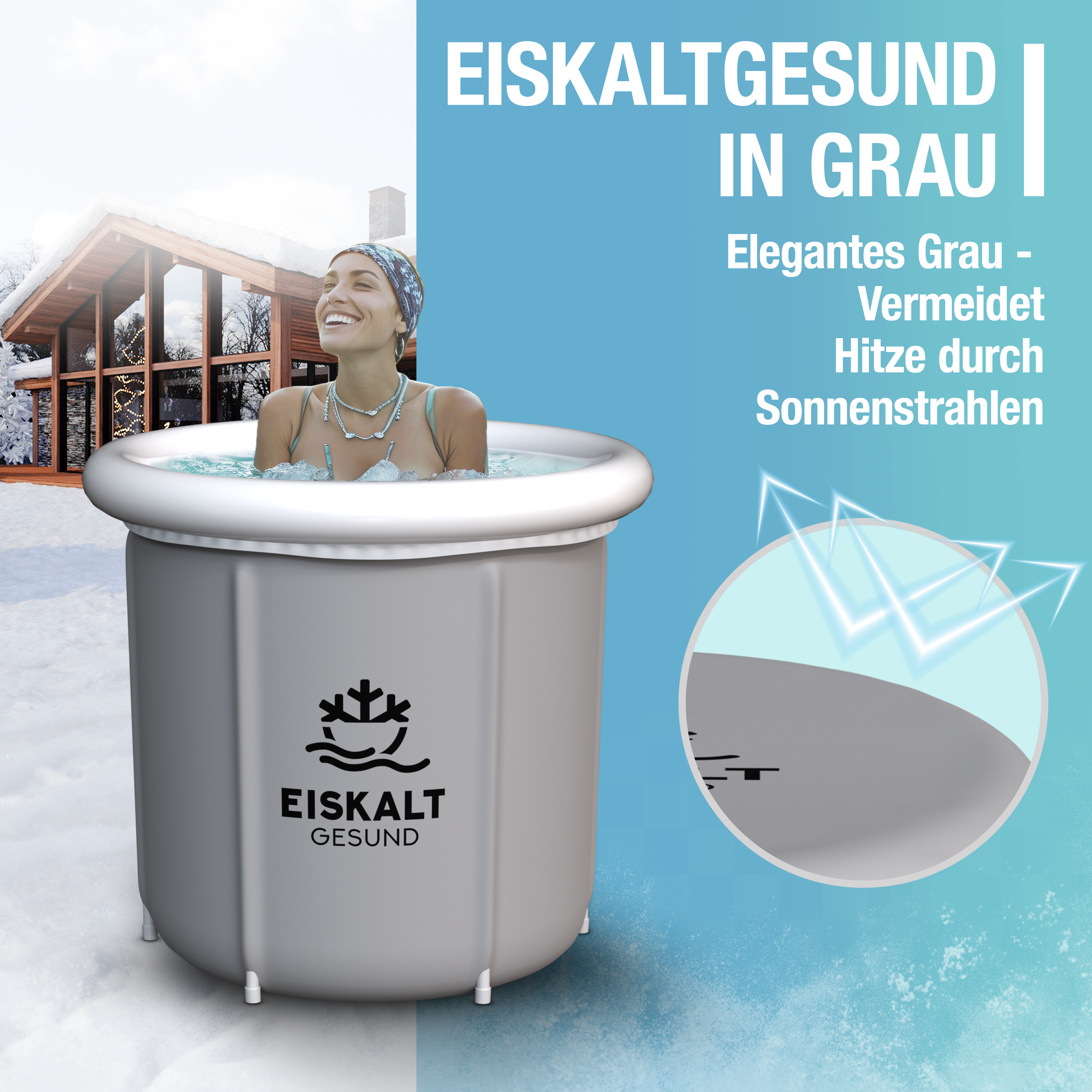 EiskaltGesund Eisbad Easy 250 Liter Kompakt