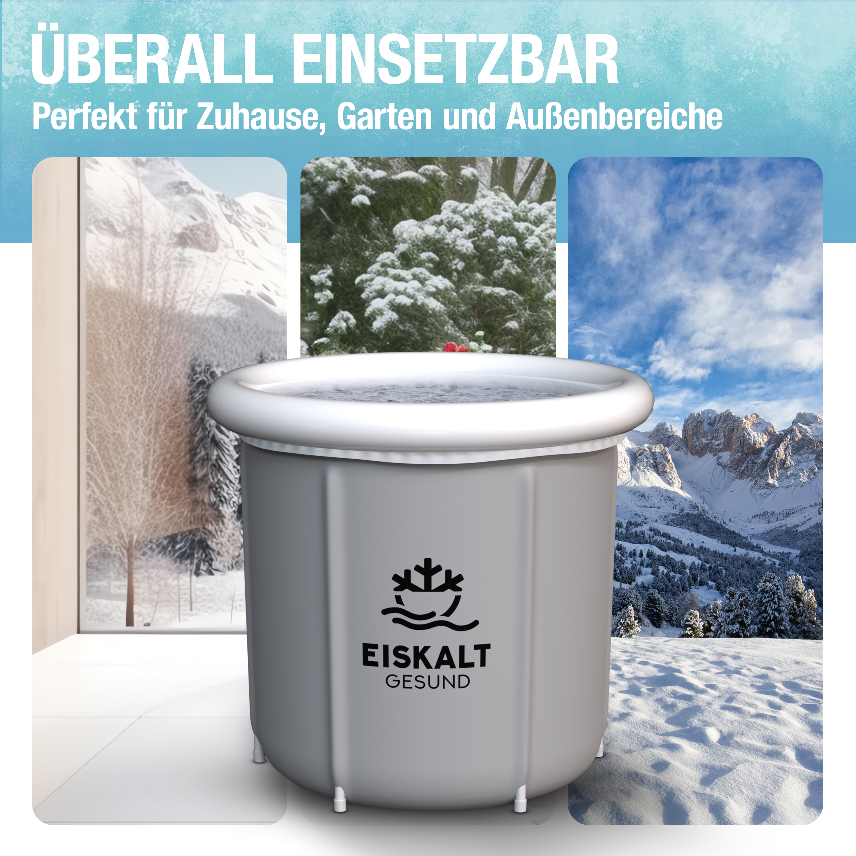 EiskaltGesund Eisbad Easy 250 Liter Kompakt