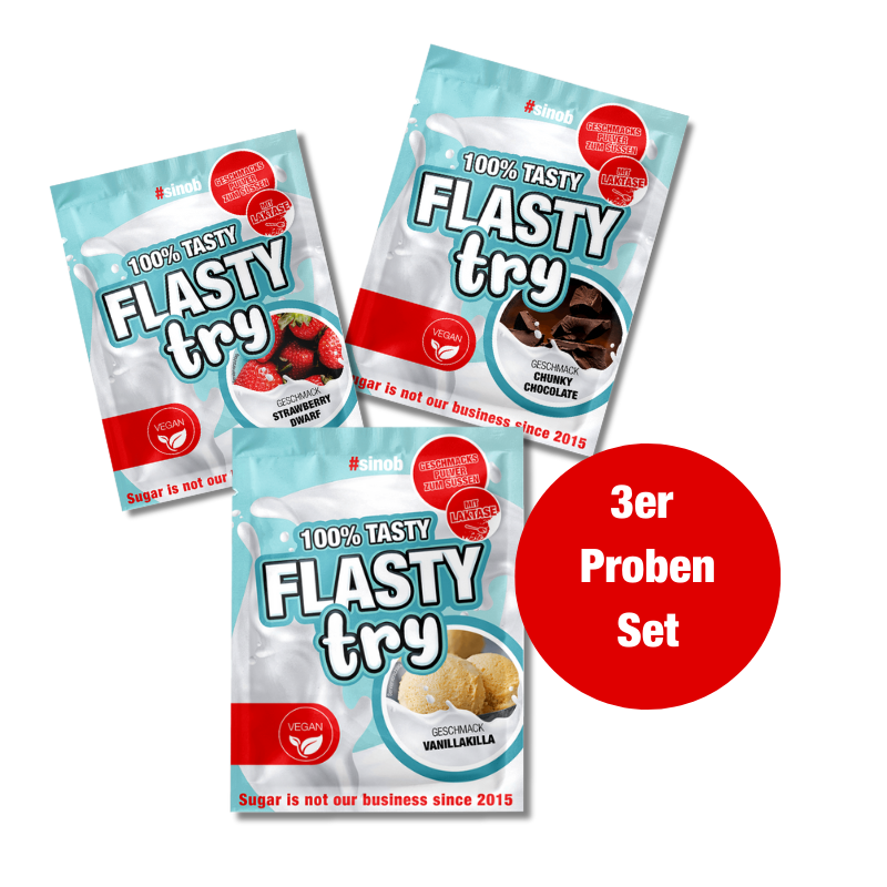 Flasty Try 30 g Proben 3er Set