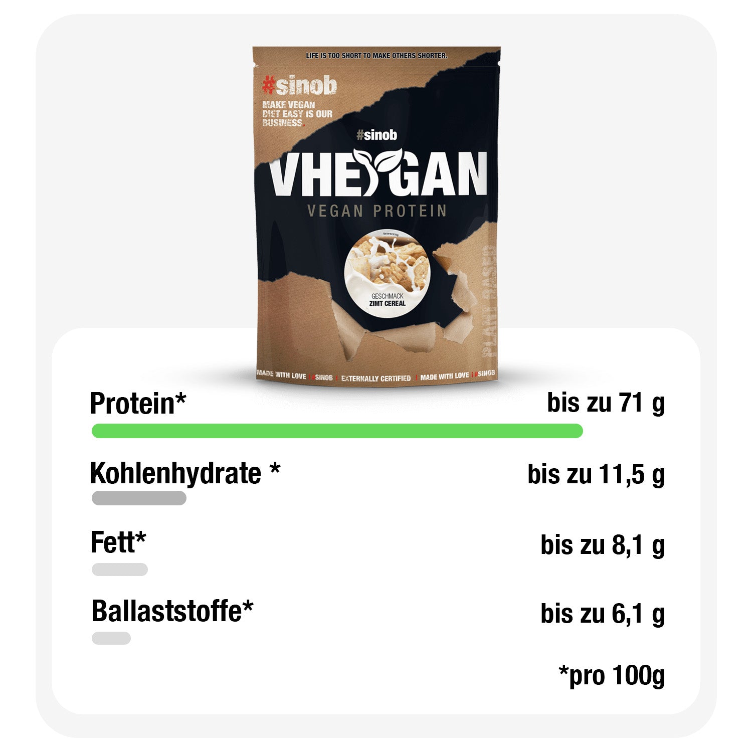 Vheygan Veganes Protein Veggy+